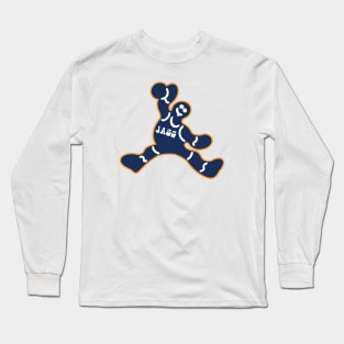 Jumping Utah Jazz Gingerbread Man Long Sleeve T-Shirt